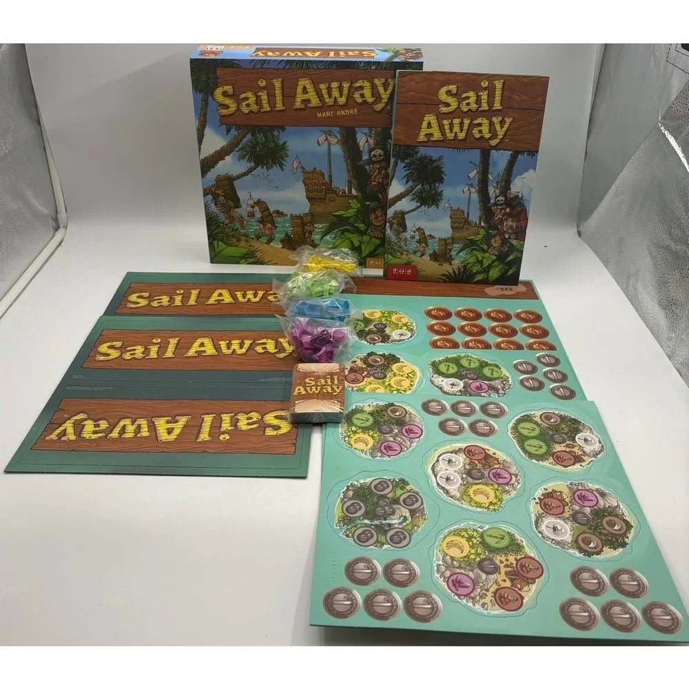 Sail Away Board‎ Game Marc Andre Mattel Games 2016 Never Played - Picture 2 of 12